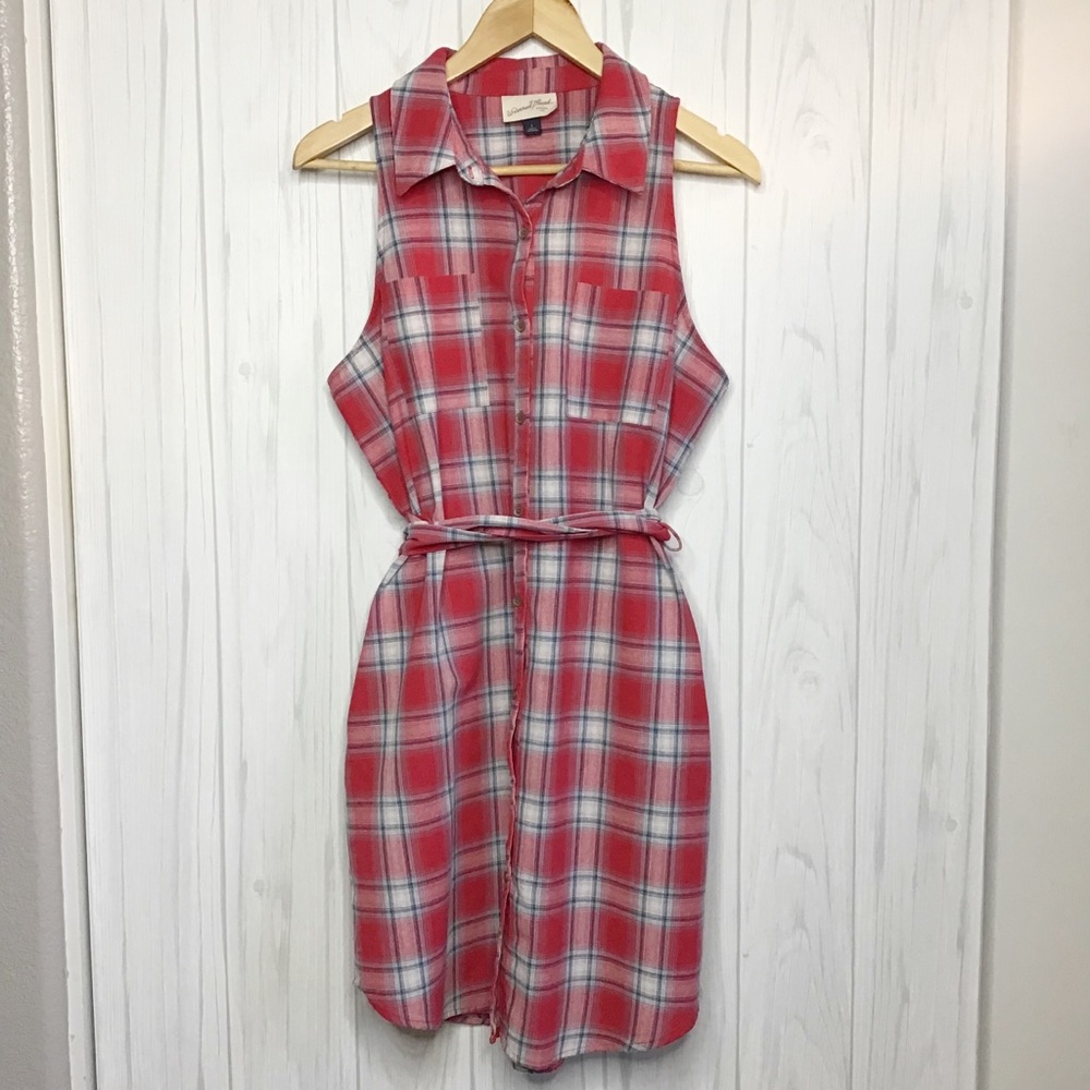 COPY - Universal Thread red blue plaid mini dress